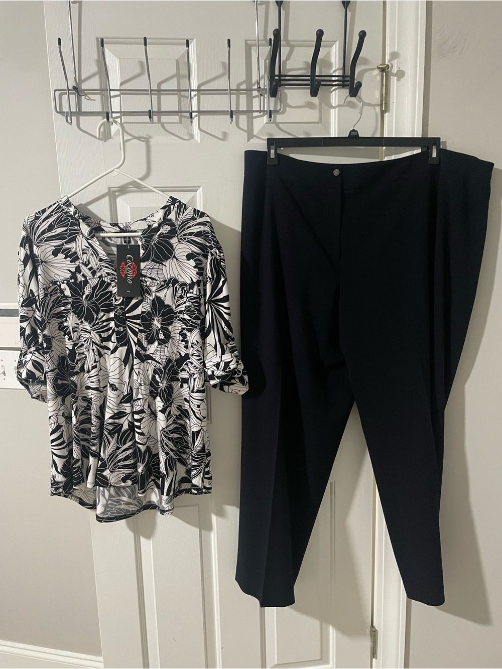 Black Dress Pants 24w Calvin Klein cocomo new 2x top